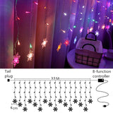 LED Curtain String Light Ball Santa Claus