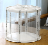 Transparent cake box three-in-one multi-size baking packaging 6 8 12 inch round cake box