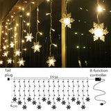 LED Curtain String Light Ball Santa Claus