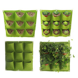 Wall Hanging Planting Bags 4/9/18/49/72 Pockets Green Grow Bag Planter Vertical Garden Vegetable Living Garden Bag Home Supplies