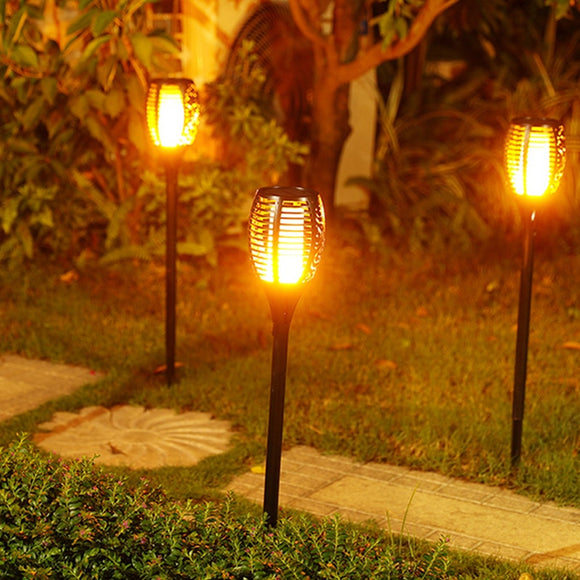 Solar Tiki Torch Lights