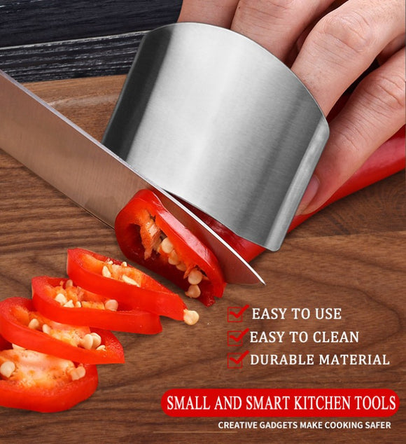 Stainless Steel Kitchen Tool Hand Finger Protector Knife Cut Slice SafeGuard