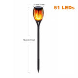 LED Solar Flame Lights Outdoor IP65 Waterproof Led Solar Garden Light Flickering Flame Torches Lamp for Courtyard Garden Balcony