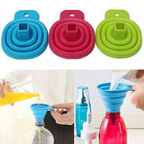 Creatif Ventures 100% Food Grade Silicone Collapsible Funnel,Funnel for Liquid Transfer As Oil,Water,Essential Oil,Shampoo,Sanitizer,Kitchen Tool Gadget