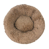 Round Long Plush Dog Beds for Large Dogs Winter Pet Products Cushion Super Soft Fluffy Comfortable Cat Mat Supplies Accessories