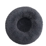 Round Long Plush Dog Beds for Large Dogs Winter Pet Products Cushion Super Soft Fluffy Comfortable Cat Mat Supplies Accessories