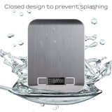 Digital Multi-function Food Kitchen Scale,Stainless Steel,11lb 5kg Stainless Steel Platform with LCD Display (Silver)