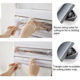 Paper Towel Tissue Storage Rack Kitchen Film Cling 4 In 1 Multifunctional Paper Dispenser Wall Mounted Paper Towl Roll Holder