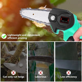 24V Rechargeable MINI Electric Chainsaw  Wood Cutting Lithium Chainsaw Bracket Adjustable Universal Chain Saw Battery-Powered