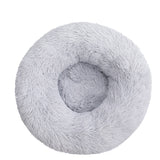 Round Long Plush Dog Beds for Large Dogs Winter Pet Products Cushion Super Soft Fluffy Comfortable Cat Mat Supplies Accessories