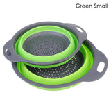 Foldable Silicone Colander Fruit Vegetable Washing Basket Strainer