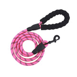 Large Dog Reflective Rope Durable Large Dog Leash Walking Big Dog Collar Strengthen Traction Harness Round Nylon Medium Dog Lead