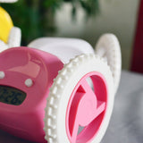 Wheels Alarm Clock with Backlit Extra Loud for Heavy Sleeper Adult or Kid Bedroom, Funny, Rolling, Run-away, Moving, Jumping