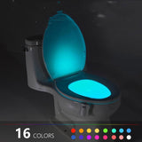 Color changing LED toilet bowl light