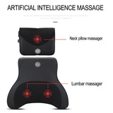 Car Massaging Neck and Back Support