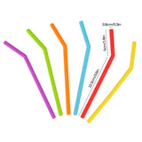 Reusable Silicone Straws Set
