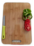 Essential Kitchen Chopping Board with 1Pc Paring Knife & 1Pc Peeler Ideal for Chopping Fruits-Vegetables - Breads & More - (L=29xB=20xH=0.4cm) ? Pink ? 3 Pcs Chopper Set - Anti-Rust