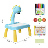 Children LED Projector Drawing Table