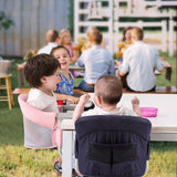 Portable Baby Dinning Chair  Foldable  Highchair Safety  Seat Booster Can Withstand 18 kg  Dinning Hook-on Chair Harness