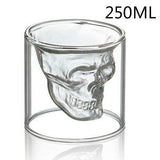 Double-layered Transparent Skull Head Coffee Mug