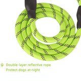 Large Dog Reflective Rope Durable Large Dog Leash Walking Big Dog Collar Strengthen Traction Harness Round Nylon Medium Dog Lead