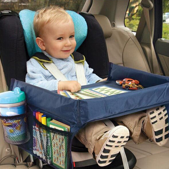 Children carseat table caddy