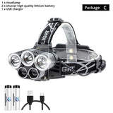 Gearzii "Monster"LED Headlamp 15000 Lumens 5 CREE LED XML