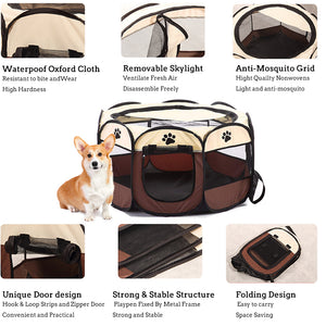 Portable Foldable Pet Playpen