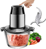 Meat Grinder Machine | Bowl | 2 LTR. CAPASITY | 350 Watt | Kitchen Food Chopper | Meat | Vegetables | Onion | Fruit & Nuts Blender | Stainless Steel & ABS |