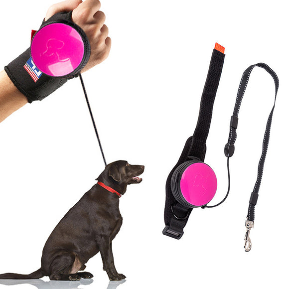 Handsfree Wrist Retractable Dog Leash Pet Traction Rope Adjustable 3M Terrier Leash Belt Wrist Strap Running Jogging Dog Product