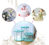 Transparent cake box three-in-one multi-size baking packaging 6 8 12 inch round cake box