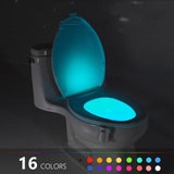 Color changing LED toilet bowl light