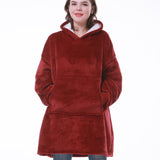 Large Hoodie Blanket With Sleeves