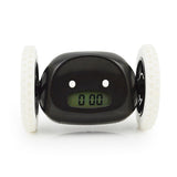 Wheels Alarm Clock with Backlit Extra Loud for Heavy Sleeper Adult or Kid Bedroom, Funny, Rolling, Run-away, Moving, Jumping