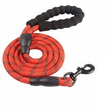 Large Dog Reflective Rope Durable Large Dog Leash Walking Big Dog Collar Strengthen Traction Harness Round Nylon Medium Dog Lead