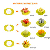 Multi option fruit slicer